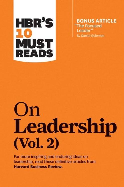 HBRs 10 Must Reads on Leadership, Vol. 2 9781633699106, Boeken, Overige Boeken, Zo goed als nieuw, Verzenden