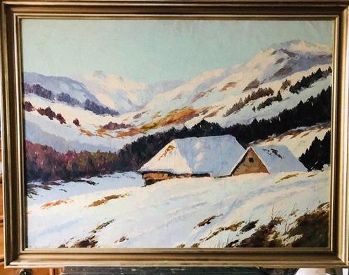Rolf-Rudolf Sigurd (1893-1943) - Snow mountains in Styria,, Antiek en Kunst, Kunst | Schilderijen | Klassiek