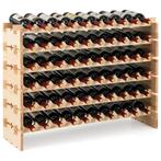LIVSK Stapelbaar Wijnrek voor 60 Flessen - Vrijstaand van Na, Verzenden, Nieuw