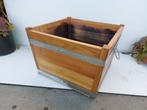 Bloempot - acacia - heavy square planter, Antiek en Kunst