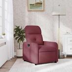 vidaXL Fauteuil verstelbaar stof wijnrood, Huis en Inrichting, Fauteuils, Verzenden, Nieuw