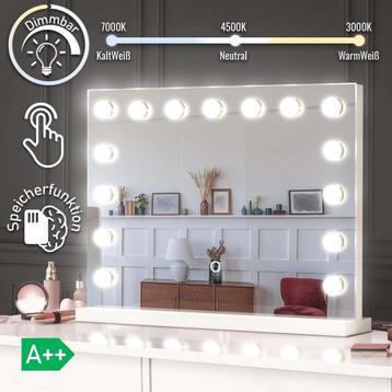 Jago - Hollywood make up Spiegel met 15 LED-lampjes beschikbaar voor biedingen