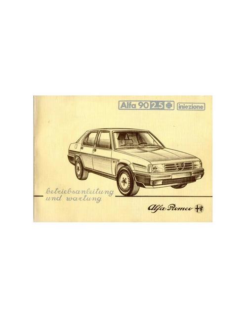 1984 ALFA ROMEO 90 2.5 Q INIEZIONE INSTRUCTIEBOEKJE DUITS, Auto diversen, Handleidingen en Instructieboekjes
