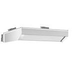 GGM Gastro | Afzuigkap 1,0 m - met motor & condensator |, Onderbouw afzuigkap, Verzenden, Nieuw, Inbouw