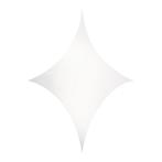 WENTEX® Stretch Shape Diamond 185 cm x 125 cm, wit, Muziek en Instrumenten, Licht en Laser, Nieuw, Verzenden