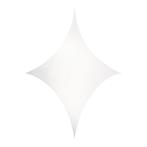 WENTEX® Stretch Shape Diamond 185 cm x 125 cm, wit, Verzenden, Nieuw