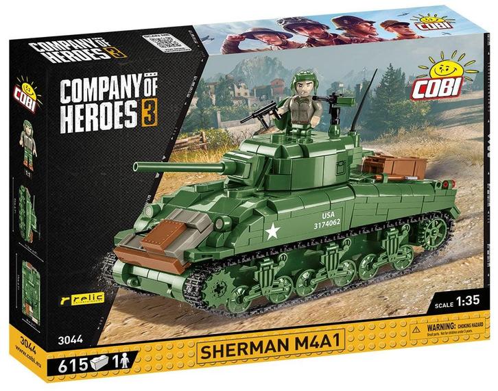 COBI 3044 Sherman M4A1 (Leger bouwsets, Modelbouwsets), Kinderen en Baby's, Speelgoed | Bouwstenen, Nieuw, Verzenden