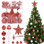 Cheqo® 64-delige Kerstballenset - Kerstballen Set - Onbreekb, Verzenden, Nieuw