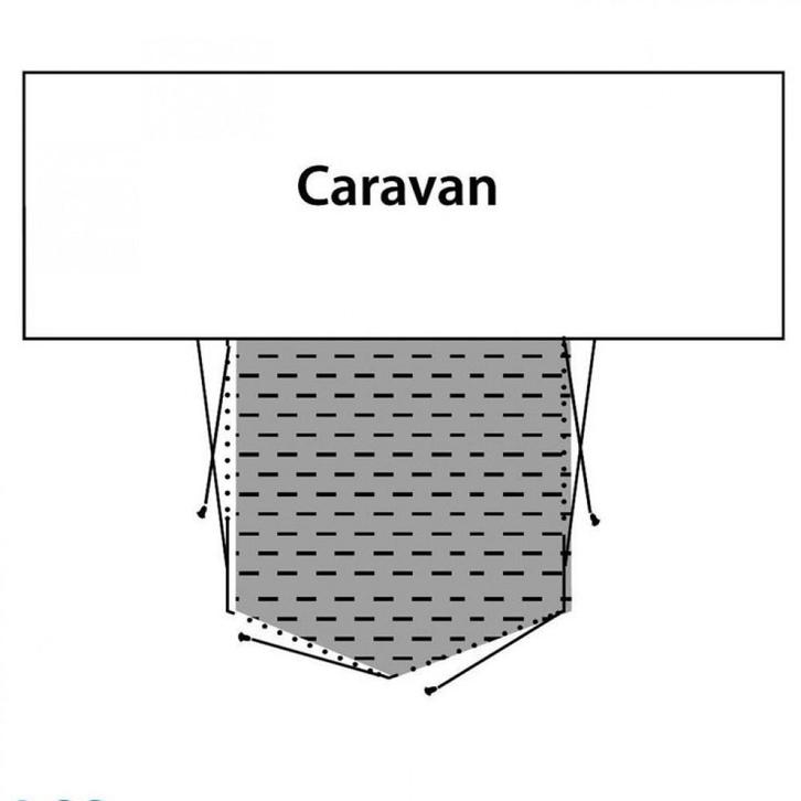 Outwell Ondertapijt Mirage 300SA, Caravans en Kamperen, Voortenten en Luifels, Ophalen of Verzenden