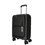 AANBIEDING handbagage koffer zwart 55x35x20cm, Wieltjes, 50 tot 60 cm, Hard kunststof, Nieuw