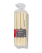 HEMA Lange huishoudkaarsen Ø2.2x29 - 12 stuks ivoor, Verzenden, Nieuw