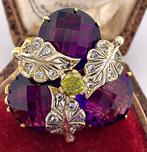 Zonder Minimumprijs - Ring - 9 kt. Geel goud, Zilver, Sieraden, Tassen en Uiterlijk, Ringen, Nieuw