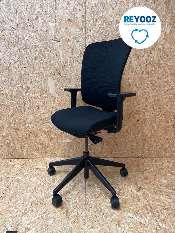 Bureaustoel Ahrend Sqala - zwarte stoffering - refurbish..., Zakelijke goederen, Kantoor en Winkelinrichting | Kantoormeubilair en Inrichting