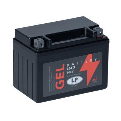 Landport (LP) LB4-3 motor GEL accu 12 volt 4,0 ah (50411 -, Motoren, Onderdelen | Overige, Nieuw, Ophalen of Verzenden