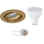 Voordeelset LED Spot Set - Pragmi Delton Pro - GU10 Fitting, Metaal of Aluminium, Nieuw, Ophalen of Verzenden, Led