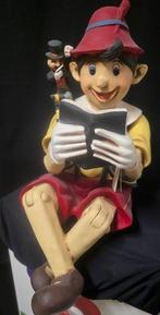 Pinocchio - 1 Vintage Pinocchio and Jimini Cricket Statue -, Nieuw
