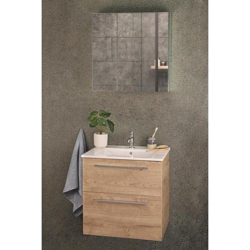 Spiegelkast Differnz Basic 2-Deurs 60 x 61,8 x 15 cm, Doe-het-zelf en Verbouw, Sanitair, Ophalen of Verzenden