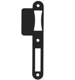 Sluitplaat lange lip 48 mm tonrolslot zwart, Verzenden, Nieuw