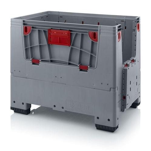 Opvouwbare palletbox 1200x800x1000mm met 4 inwerpluiken,, Doe-het-zelf en Verbouw, Kratten en Dozen, 60 cm of meer, 100 cm of meer