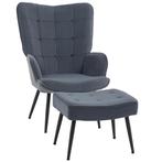 TRUUSK Luxe Relaxstoel met Fluwelen Bekleding - Armleuningen, Huis en Inrichting, Fauteuils, Verzenden, Nieuw