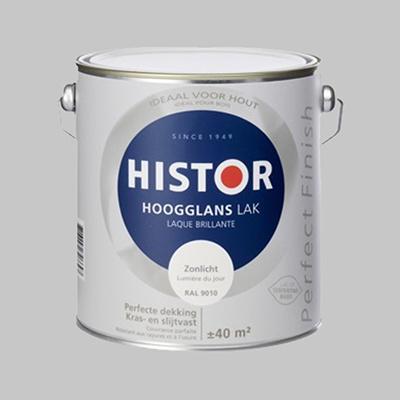 Histor Perfect Finish Lak Leliewit 6213 Zijdeglans - 10 Lite, Doe-het-zelf en Verbouw, Verf, Beits en Lak, Nieuw, Verzenden