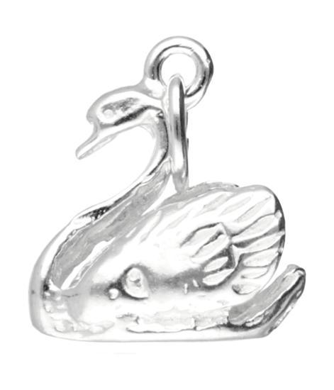 Zilveren Zwaan ketting hanger, Sieraden, Tassen en Uiterlijk, Kettinghangers, Verzenden