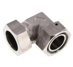 M52x2 x 42L RVS Verstelbaar L-Fitting 90graden met, Verzenden, Nieuw