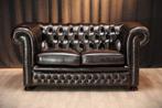 Chesterfield Springvale bankstel (3-zits + 2-zits), bruin, Huis en Inrichting, Ophalen of Verzenden, Zo goed als nieuw, Leer, Chesterfield