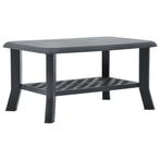 vidaXL Salontafel 90x60x46 cm kunststof antraciet, Huis en Inrichting, Tafels | Salontafels, Kunststof, 50 tot 100 cm, Verzenden