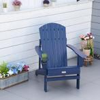 TRUUSK Adirondack Tuinstoel Met Bekerhouder, Massief Hout, 9, Verzenden, Nieuw
