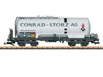 LGB 47832 RhB Kesselwagen Conrad-Storz, Metallrader (Q4/2..., Hobby en Vrije tijd, Modeltreinen | Overige schalen, Overige typen