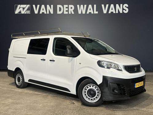 Peugeot Expert 2.0 BlueHDI 123pk L3H1 Dubbele Cabine Euro6 A, Auto's, Bestelauto's, Dealer onderhouden, Lease, Zwart, Handgeschakeld