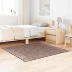 vidaXL Antislip Shaggy Tapijt Bruin 120 x 120 cm PP, Huis en Inrichting, Verzenden, Nieuw, Bruin