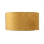 Stoffen lampenkap velvet | Oker Geel met Gouden binnenkant, Overige kleuren, 25 tot 50 cm, Rond, Nieuw