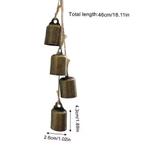 Rustieke Kerstklokken Decoratie IJzeren Windgong Bellen, Huis en Inrichting, Verzenden, Nieuw