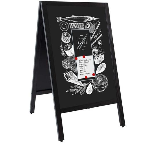 Magnetisch Krijtstoepbord Zwart 46x68 cm, Zakelijke goederen, Kantoor en Winkelinrichting | Kantoormeubilair en Inrichting