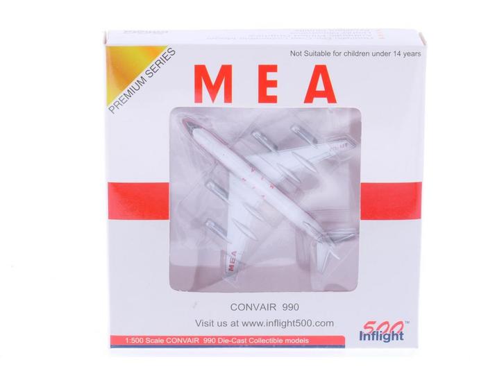 Schaal 1:500 Inflight 500 IF5990008 MEA Convair 990 Reg...., Hobby en Vrije tijd, Modelbouw | Vliegtuigen en Helikopters, Gebruikt