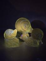 Beeld, 3 Eendjes - 6.5 cm - Uranium glas, Antiek en Kunst, Antiek | Glas en Kristal