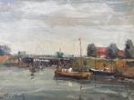 Raymond Van Hoeck (1922-1992) - Havengezicht, Antiek en Kunst, Kunst | Schilderijen | Klassiek