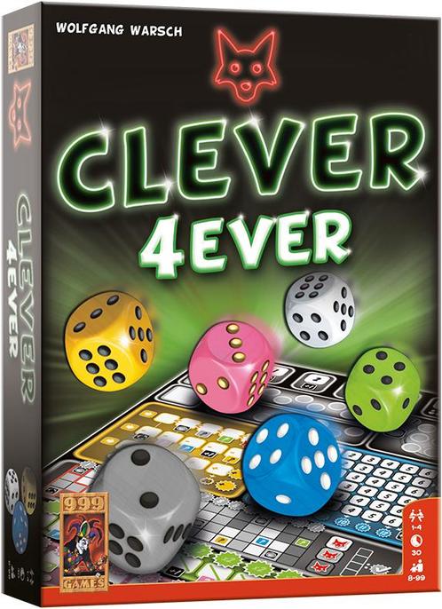 Clever 4ever - Dobbelspel | 999 Games - Dobbelspellen, Hobby en Vrije tijd, Gezelschapsspellen | Bordspellen, Nieuw, Verzenden