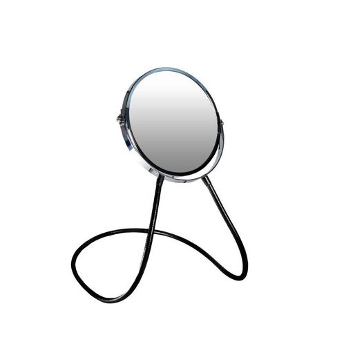 Unieke spiegel, rond, zilverkleur - flexibele buigbare arm, Sieraden, Tassen en Uiterlijk, Uiterlijk | Cosmetica en Make-up, Nieuw