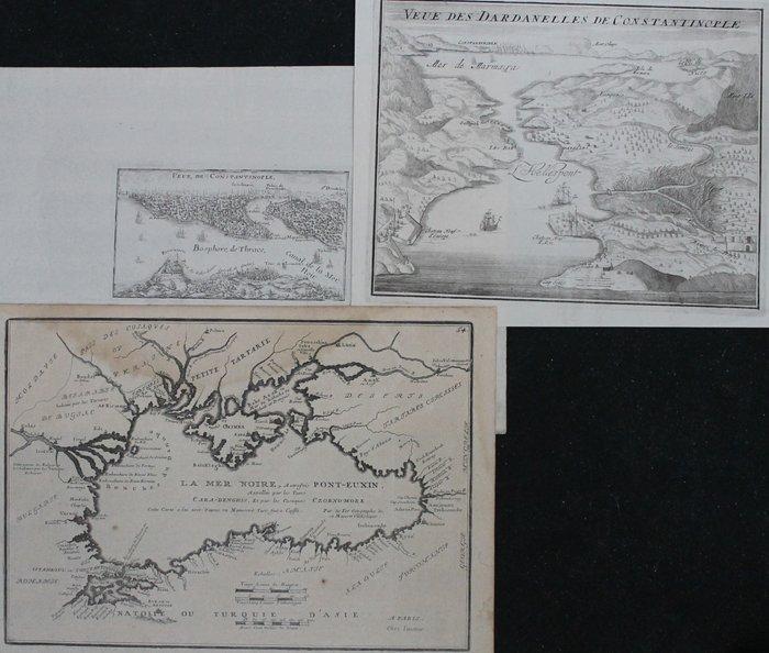 Turkije - Zwarte Zee/ omgeving Istanbul; Nicolas de Fer -, Boeken, Atlassen en Landkaarten