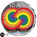 Officiële 10 euro Huwelijksmunt 2023 Pride, Postzegels en Munten, Munten | Nederland, Verzenden