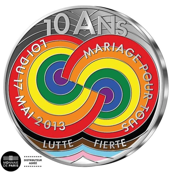 Officiële 10 euro Huwelijksmunt 2023 Pride, Postzegels en Munten, Munten | Nederland, Verzenden