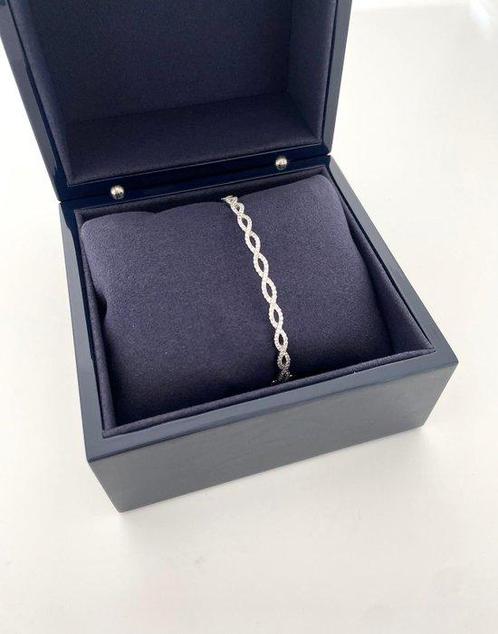 Armband - 18 karaat Witgoud - 1.40ct. tw. Diamant, Sieraden, Tassen en Uiterlijk, Antieke sieraden