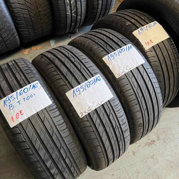 4 x Bridgestone Turanza T001 195-60-16 Zomerbanden 6,5mm beschikbaar voor biedingen