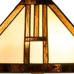 Tiffany tafellamp – Arts & Crafts Geometrie – 35 × 35 × 55, Verzenden, Nieuw