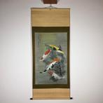 kakemono with Japanese Koi Carps - Signature and seal