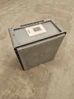 Kunststof stapelbak 400x400x220mm vierkant, gesloten,, Gebruikt, 40 tot 60 cm, 50 tot 75 cm, Ophalen of Verzenden