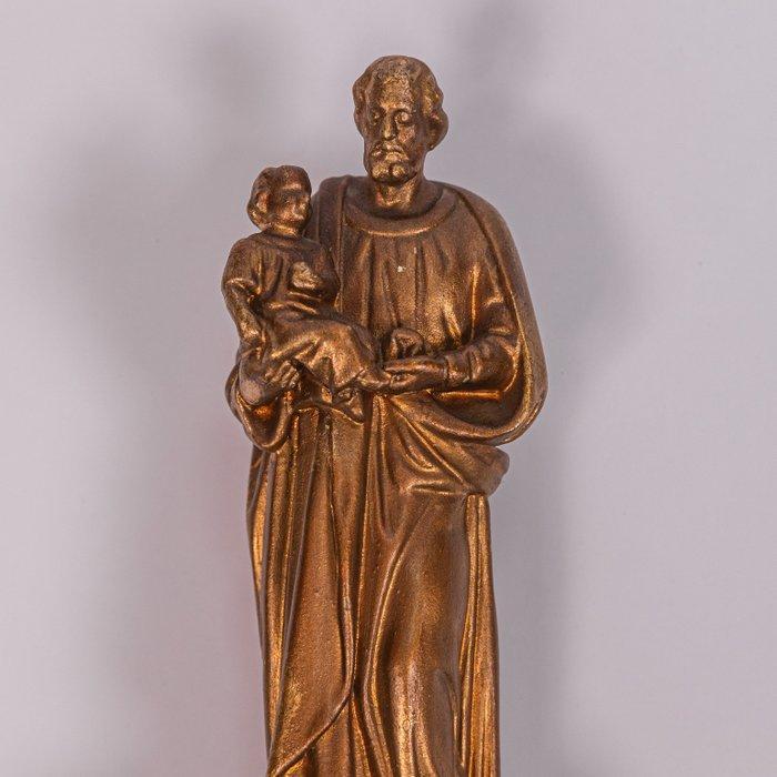 Neogotische processiestok heilige Jozef - Hout - 1850-1900, Antiek en Kunst, Kunst | Niet-Westerse kunst